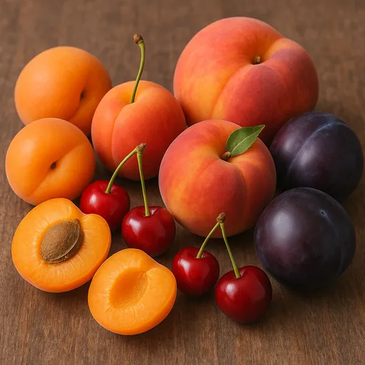 Apricots, cherries, peaches (including nectarines), plums and sloes, fresh